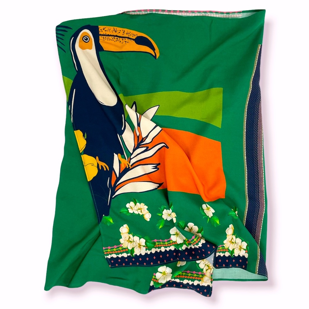 Tropical Print Scarf/Beach Cover